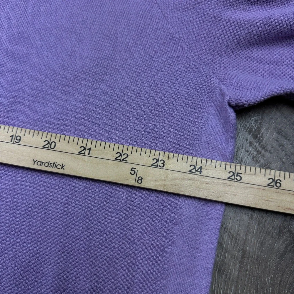 Tommy Bahama Mens Purple Coolmax Cotton Quarter Zip Sweater Knit Pullover 3XL